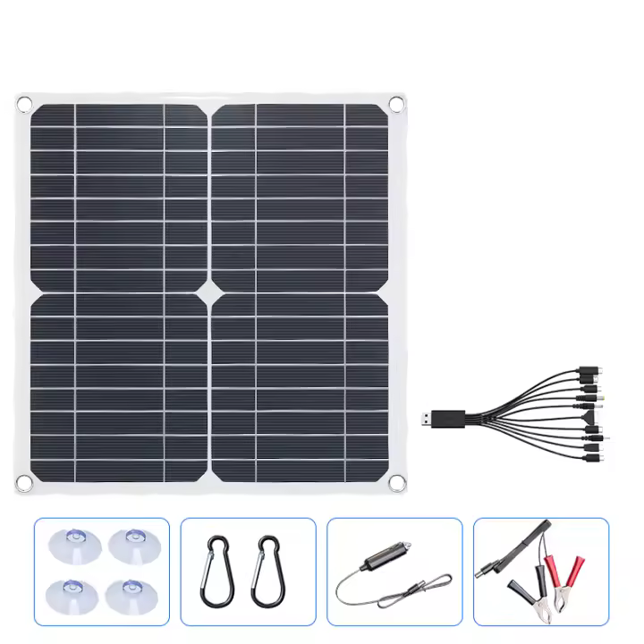 Sistema De Placa Solar 500W 12V Kit De Alta Eficiencia Con Dual USB Y Controlador De 100A Para Energía Off-Grid RV Y Carga De Baterías - 1