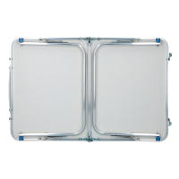 Aktive - Mesa baja plegable camping, color verde, 60x40x25 cm, patas y tablero plegables, máx. 20 kg, aluminio y madera MDF, antideslizante, antivuelco, plegado compacto, mesa portátil, resistente y duradera, cierre de seguridad, asa de hombro y de mano - details 4