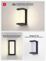 Lámpara De Pared LED Impermeable IP65 Con Sensor De Movimiento PIR Para Exterior Iluminación Decorativa Para Porche Balcón Jardín AC85-265V Moderna - details 15