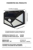 Lámpara De Pared Solar 100LED Impermeable Con Sensor De Movimiento Para Jardín Decorativa Iluminación Exterior Solar Energizada - details 7