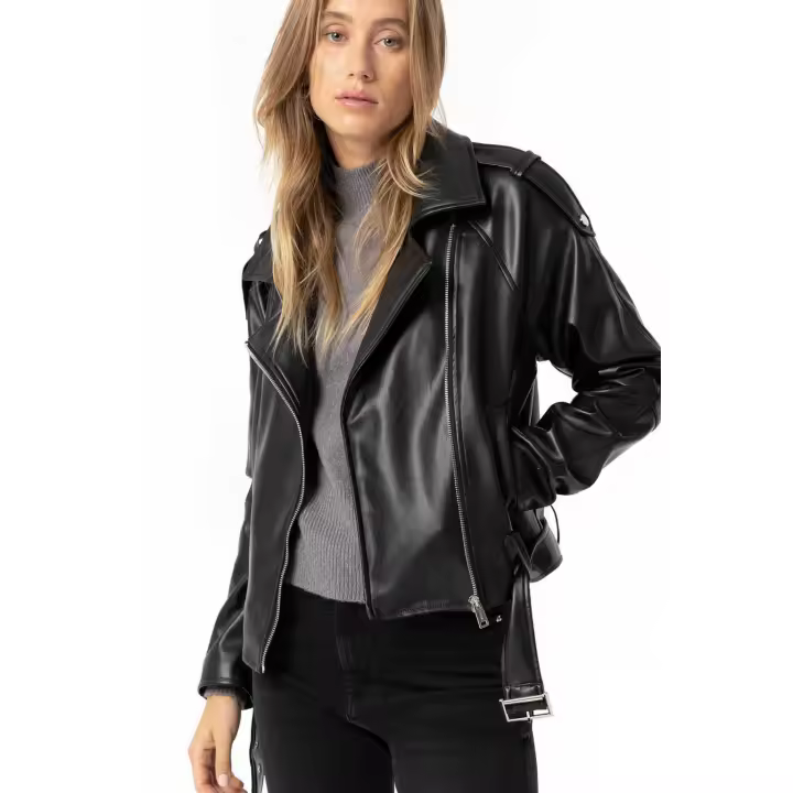Chaqueta Biker Efecto piel Tiffosi - 1