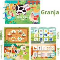 Libro De Aprendizaje Temprano Para Niños Enseñanza Científica Juguete De Puzzle Para Bebés Libro Quiet Book Con Papel Adhesivo Reutilizable Montessori - details 10