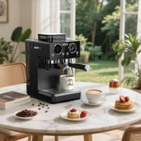 Cafetera todo en uno HiBREW H20 con molinillo integrado, extracción dual caliente y fría, presión de 20 bar, ajuste de molienda de 20 niveles, varilla de vapor para latte, depósito de agua de 1,4 L, control táctil inteligente - details 13