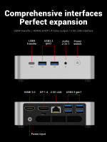 FIREBAT MINI PC F1 P AMD Ryzen 7 H255 DDR5 16GB 24G 512GB 1TB SSD Windows 11 Pro Miniordenador de Escritorio USB 4.0 Wi-Fi 6 BT 5.2 - details 9