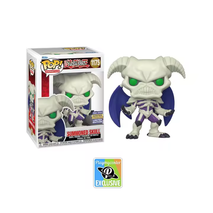 FUNKO POP! YU-GI-OH! - CRÁNEO CONVOCADO EXCLUSIVO PLAYMYCENTER, 65376, Nº1175, TIENDA CON LICENCIA OFICIAL, ENVÍO 24-48 HORAS, FIGURA CABEZONA DE VINILO 100% ORIGINAL, MANGA, ANIME, DIBUJOS - 1
