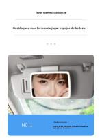 Espejo De Maquillaje Recargable Con Sensor Táctil Para Coche Pantalla Grande Espejo De Vestíbulo Para Automóvil - details 6