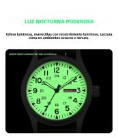 Reloj De Campo Para Mujer TPW 2026 Luminoso 38mm Fácil De Leer Con Correa De Tela Mostrador De 24 Horas Fecha Función Día Movimiento De Cuarzo - details 5