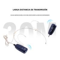 Auricular Y Micrófono Inalámbrico 2.4G 160ft Para Amplificador De Voz Y Sistema PA No Compatible Con Teléfono Y Laptop - details 5