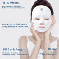Máscara Facial LED De 7 Colores Terapia Fotónica Para Cuidado De La Piel Anti Acné Rejuvenecimiento Eliminación De Arrugas Máscara De Belleza Para El Rostro - details 1