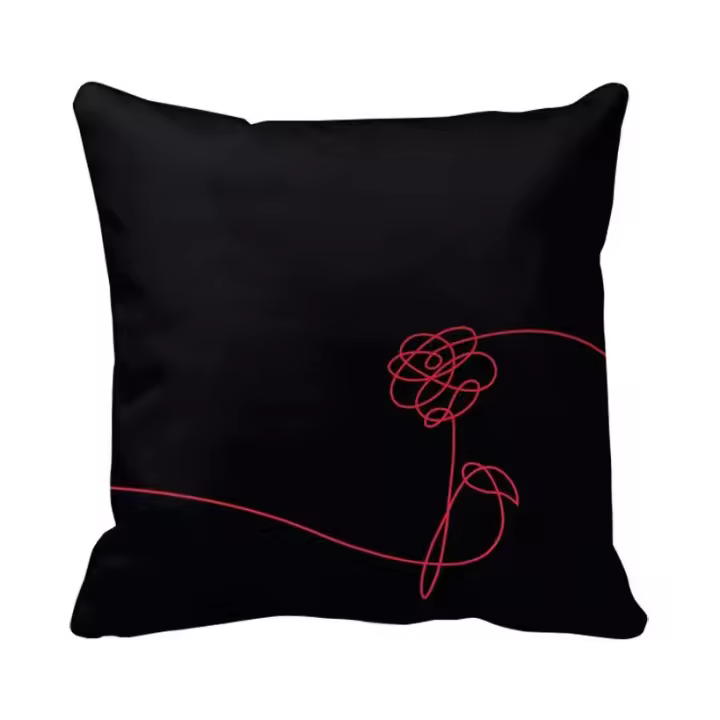 Funda De Cojín Decorativa Bts 40x40 Para Sofá Estilo Nórdico Decoración De Hogar Y Sala De Estar Fundas De Cojín De Algodón Y Poliéster Para Cama Silla Y Coche - 1