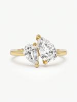 Anillo De Moissanita Y Diamante Brillante 925 Plata Esterlina Para Mujer Joyería Fina Regalo De Boda Y Compromiso - details 4