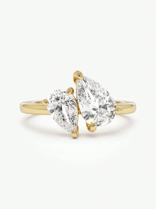 Anillo De Moissanita Y Diamante Brillante 925 Plata Esterlina Para Mujer Joyería Fina Regalo De Boda Y Compromiso - 1