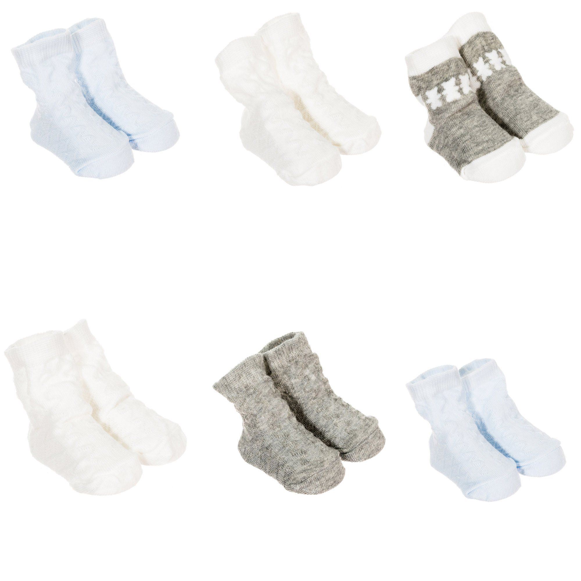Le Petit Garçon-Pack 6 Calcetines Estampados 2001 para Bebé