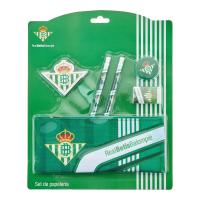 CYPBRANDS Kit Papelería Escolar Real Betis Balompié GS-606-BT, Verde - Portatodo Plano con 2 Lápices, 1 Goma y 1 Sacapuntas - Ideal para los Más Peques - details 0
