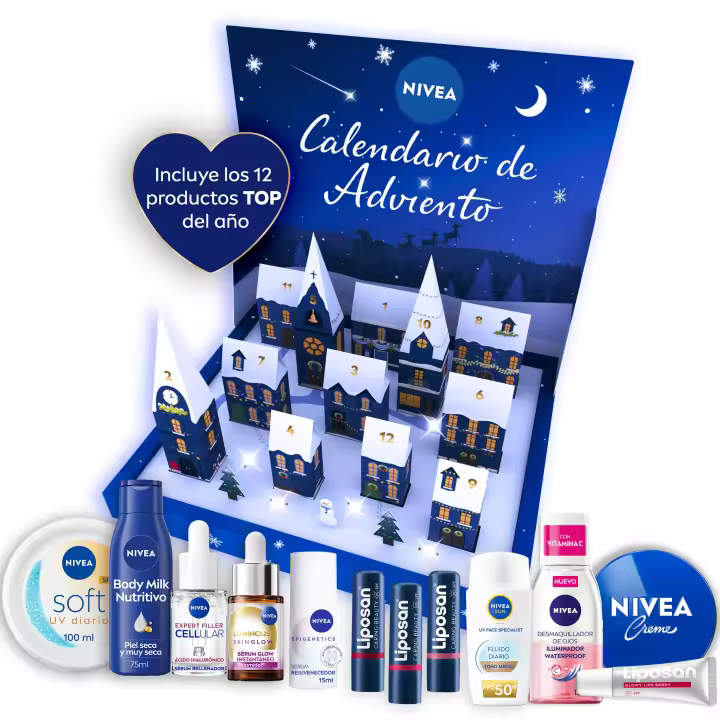 NIVEA Calendario de Adviento Premium 2025, 12 regalos únicos de belleza - 1
