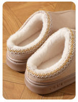 Pantuflas De Casa Para Mujer Invierno Suaves Suela No Esmerilada Cálido Peluche Pantuflas De Mujer Cerca De La Pared No Esmerilada Casual Algodón Zapatos - details 5