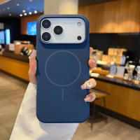 Funda De Teléfono De Silicona Líquida De Lujo Magnética Para Carga Inalámbrica Compatible Con iPhone 17 Air 17 pro Max Bumper Color Sólido - details 3