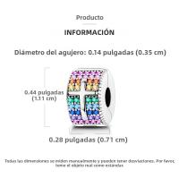 Encantos Originales 925 Platinados Para Mujer Con Zirconia Joyería Moda Para Pulseras Hechas De Cuentas De Moda - details 29