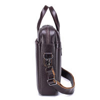 Bolso De Negocios Para Hombre De Cuero Genuino Gran Capacidad Con Computadora - Bolsa De Mano De Capa Superior De Vaca - details 18