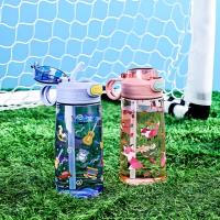 Botella De Agua 550ml Con Tapa De Cerradura Segura Y Pajita Para Niños Dibujos Animados Resistente a Fugas Para Camping Viajes Y Exteriores - details 15