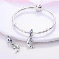 Encantos Originales De Plata 925 Para DIY Pulsera Y Collar Joyería Para Mujer Con Deseño De Sol Y Luna Joyas Delicadas - details 1