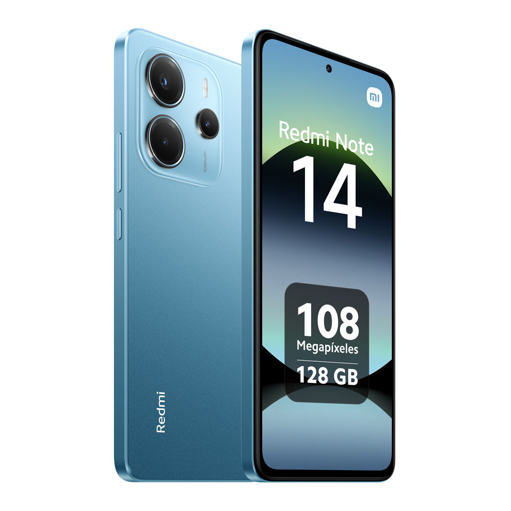 Xiaomi Redmi Note 14 4G Smartphone NFC Pantalla AMOLED de 6,67'' Tasa refresco 120Hz Procesador Helio G99-Ultra Octa-Core Cámara triple trasera 108MP Cámara frontal 20MP Batería 5500 mAh Carga turbo 33W