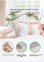 Almohada De Memoria Ortopédica De Algodón Suave Para Maternidad Con Correa Ajustable Soporte De Rodilla Y Pierna Para Dormir De Lado - details 3