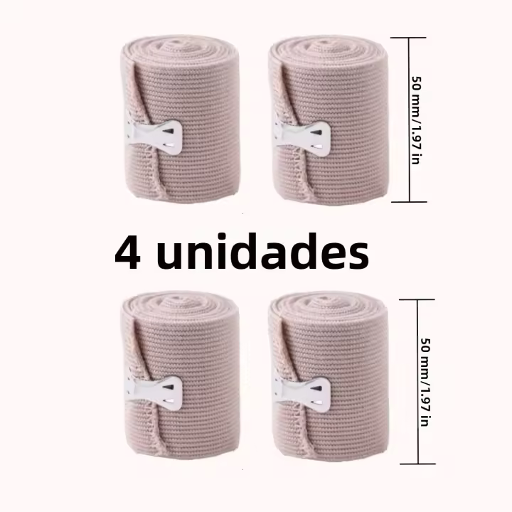 3/4 Pack De Banda Elástica Ajustable Universal Para Muñeca Rodilla Pierna Y Pies Tamaño Extendible Hasta 177.77 Pulgadas Poliéster Soporte De Compresión - 1