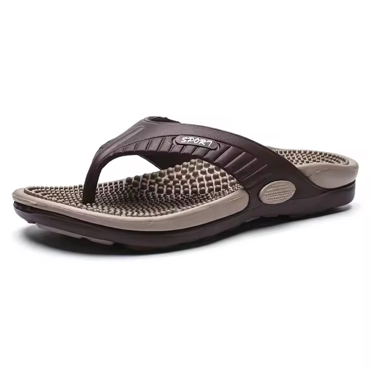 Zapatillas De Playa Para Hombre Verano Transpirables Sandalias De Lujo Tallas Grandes Flip Flops Con Plataforma Bajo La Cintura - 1