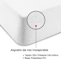 ARISE SHOP-*Protector de Colchón Impermeable, Protector De Colchón Acolchado Impermeable,Cubrecolchón, Transpirable, Confortable, Varias Medidas 90/105/135/150Cm - details 4