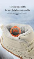 Botas De Invierno Para Hombre Botines De Nieve Antideslizantes Y Cálidos Con Peluche Casual Ligeros Para Senderismo - details 6