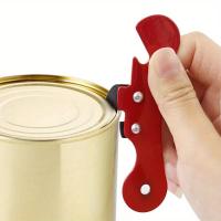 1pc Multifuncional Abrebotellas De Acero Inoxidable Abrebotellas Manual Ergonómico Accesorios De Vino Con Lado Seguro - details 1