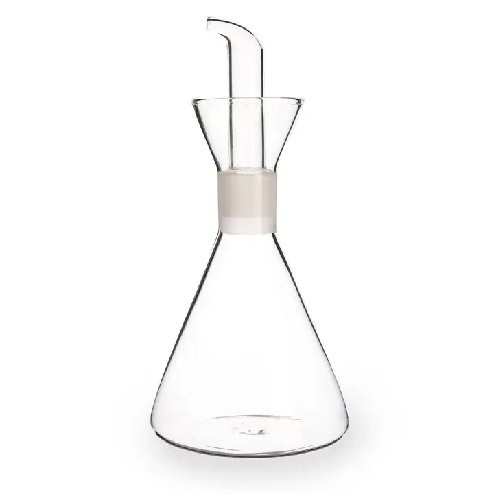 QUID SABORES Aceitera Vidrio 0,5L Transparente Liso Reciclable - 1