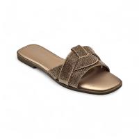 Calzados soraia,✨ Sandalias Planas de Mujer con Brillos – Mules Elegantes con Tiras Trenzadas y Pedrería – Zapatos Abiertos de Verano para Fiesta, Playa, Casual o Noche ✨ Bohemio Básico - details 6