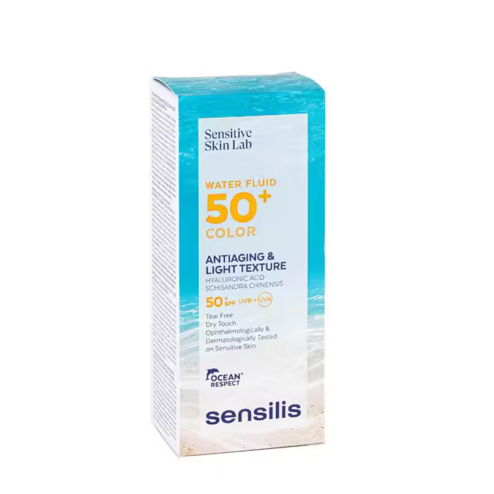 Sensilis fotoprotector water fluid con color spf50+ 40 ml - 1
