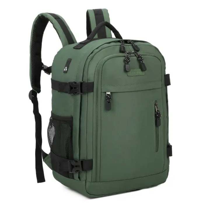 Mochila De Cabina Ryanair 40x20x25cm (20L) Mochila De Viaje Impermeable Para Avión Equipaje De Mano Resistente Mochila Para Senderismo Escolar Trabajo / Negro/ Azul Marino/ Gris/ Rosa - 1