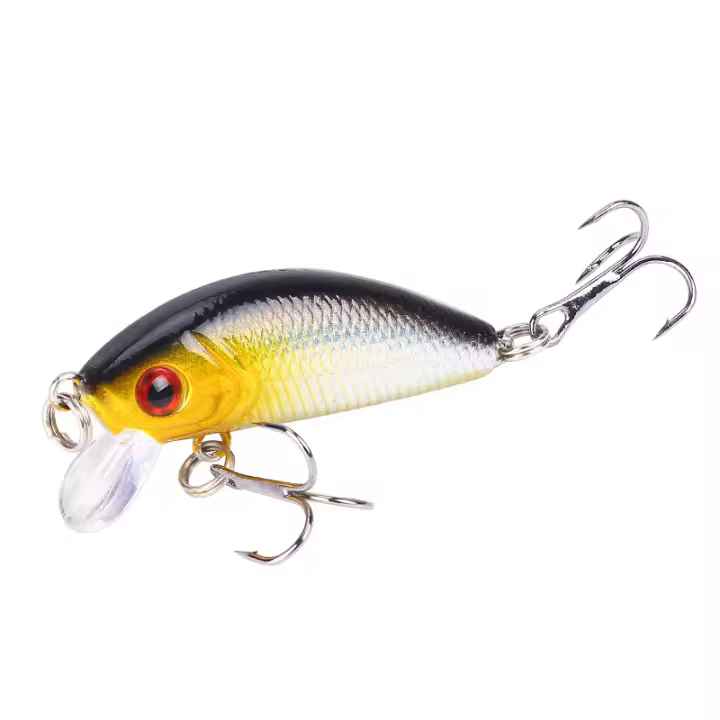 Señuelo De Pesca Minnow Rock Duro 5cm 4.2g Imitación Biónica Para Agua Dulce Y Salada Pesca De Bass Y Pike - 1