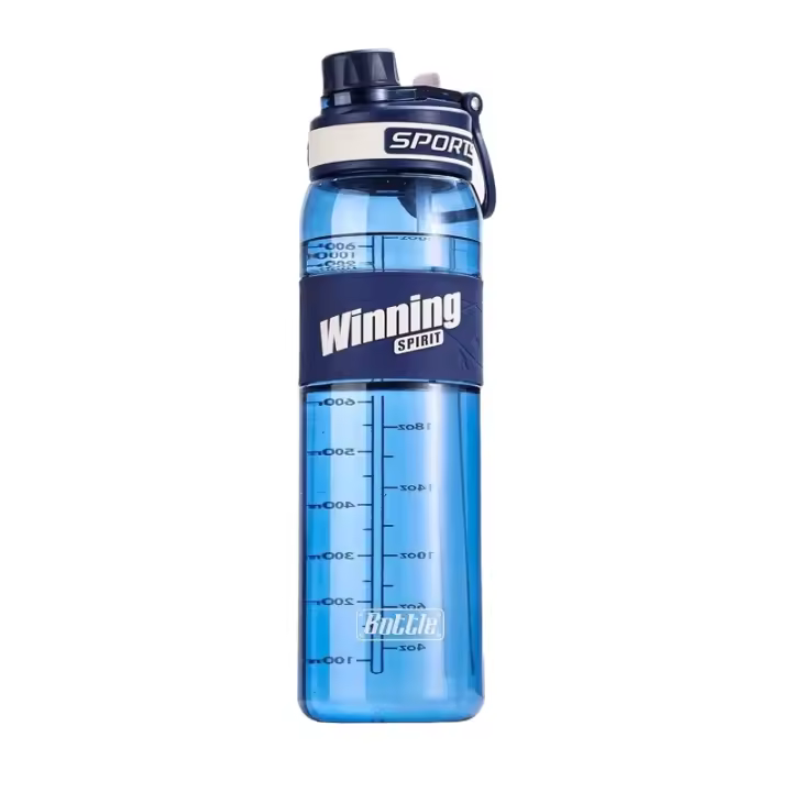 Botella de Agua Deportiva de 1 Litro | Sin BPA | Boquilla para Deporte | Con Texto Motivacional | Botella Agua Prueba de fugas, Botella Deportiva Tritan de Plástico Sin BPA, Botella Motivacional para Hogar y Exterior (bta)