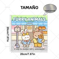 Libro De Colores Para Adultos Con Animales FURRY ANIMALES Actividades Diarias Cómodas Para Relajarse (Colección Cozy Spaces) - details 1