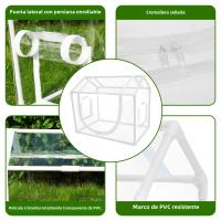 Carpa De Jardín Para Plantas Insecto-Resistente Y Anti-Pájaros PVC Cubierta Invierno Calor Anti-UV Viento Portable Para Flores - details 6