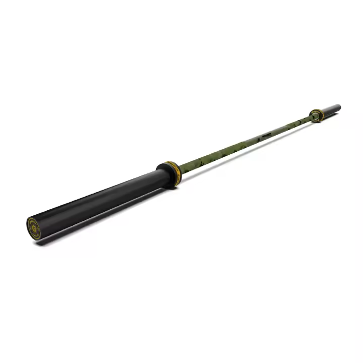 Barra Olímpica Alpha Camuflaje Verde 20 kg - 1