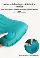 Almohada Inflable De Viaje Soporte De Cuello Para Avión Y Coche Portátil Fibras Huecas Sólido Multifuncional Para Exteriores Y Oficina - details 7