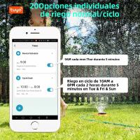 Timer De Agua Automático Con Wifi Hub 2-Enchufe Sistema De Riego Para Jardín Soporte De Alexa Tuya Programador De Riega Herramientas - details 11