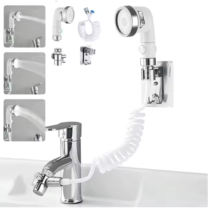 Spray para Grifo de Fregadero con Extensión (Grifo No Incluido) - 1