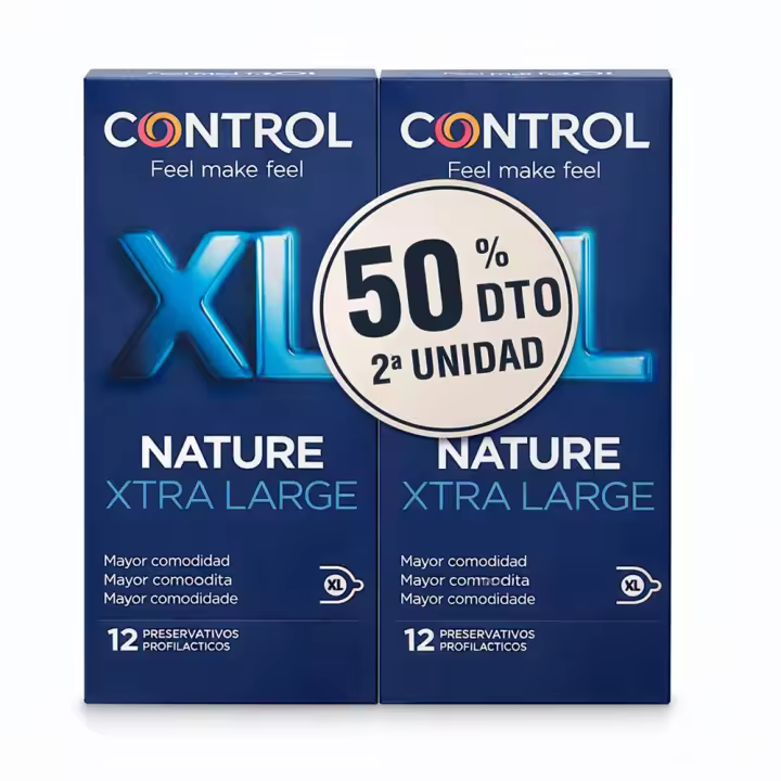 Control Preservativos Nature XL 12 Unidades Duplo - 1
