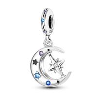 Encantos Originales De Plata 925 Para DIY Pulsera Y Collar Joyería Para Mujer Con Deseño De Sol Y Luna Joyas Delicadas - details 12