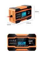 Cargador Inteligente Rápido De Batería 12V 24V 12A 10A Para Baterías De Coche 7 Etapas De Carga Pulso Reparación Para AGM GEL WET Ácido Plomo - details 17