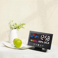 Estación Meteorológica Digital Medidor De Temperatura Humedad Con Reloj Termómetro Higrómetro Calendario Y Nivel De Comfort - details 8