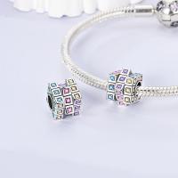 Encantos Originales 925 Platinados Para Mujer Con Zirconia Joyería Moda Para Pulseras Hechas De Cuentas De Moda - details 20