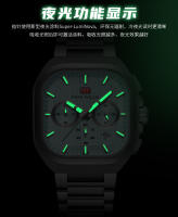 Reloj De Pulsera De Cuarzo MINI FOCUS Para Hombre Con Caja Cuadrada Y Correa De Acero Luminoso Función Multiusos Resistente Al Agua Y Al Shock - details 16